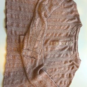 Pink buttoned sweater